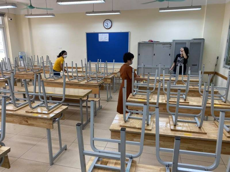 Trường học ở Hà Nội hoàn tất tổng vệ sinh đón học sinh trở lại ảnh 9