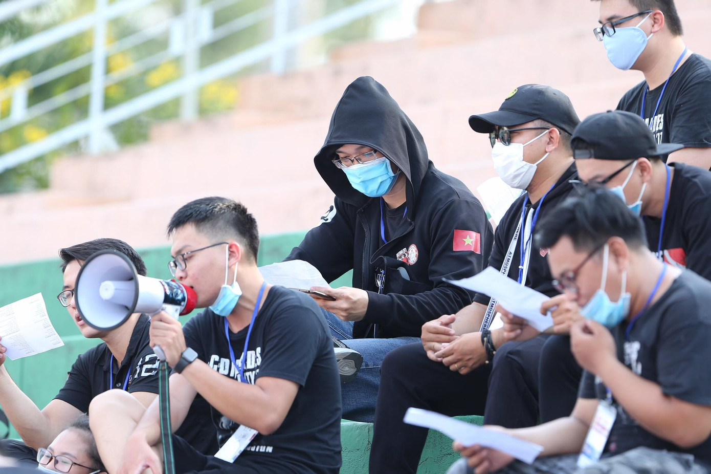 Quang Hải đeo khẩu trang, đo thân nhiệt trước trận Siêu cúp Quốc gia ảnh 14