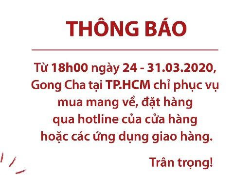 Nhiều thương hiệu được yêu thích chính thức có thông báo sau thông báo của UBND TP.HCM. Thời “giảm cân” tới cản không kịp: Đồng loạt quán trà sữa đóng cửa đến hết tháng 3 ảnh 5