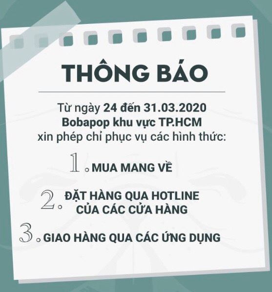 Không thể uống tại quán, hội "nghiện" trà sữa chỉ có thể chọn 1 trong 3 hình thức trên để thưởng thức trà sữa. Thời “giảm cân” tới cản không kịp: Đồng loạt quán trà sữa đóng cửa đến hết tháng 3 ảnh 4