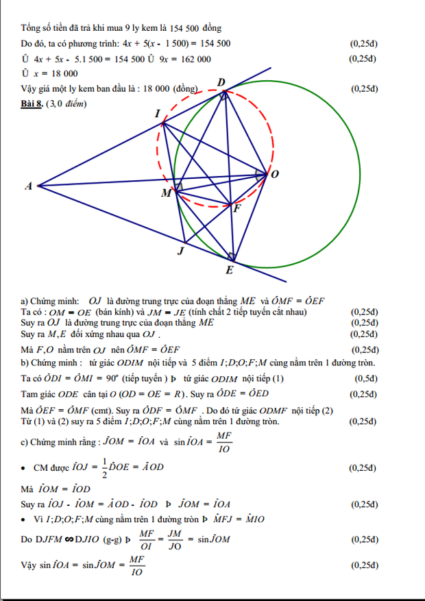 Trọn bộ đáp án chính thức Toán - Văn - Anh tuyển sinh lớp 10 năm 2020 từ Sở GD-ĐT TP.HCM ảnh 7