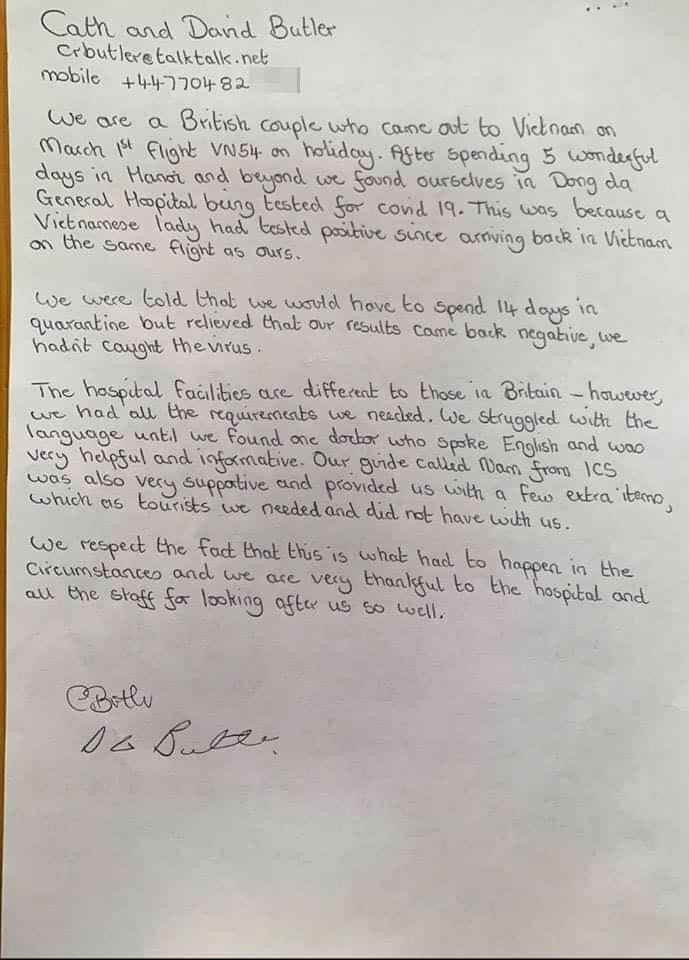 Tự hào Việt Nam: Câu chuyện cách ly và lời cảm ơn của các du khách nước ngoài ảnh 4