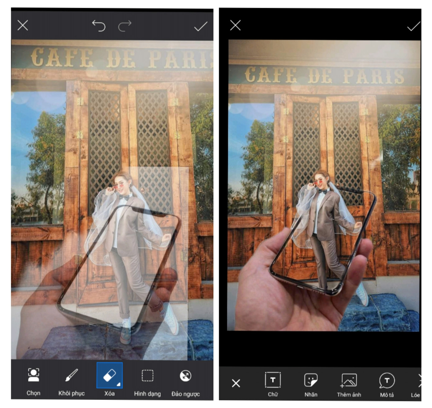 Cập nhật ngay và luôn trend chỉnh ảnh mới nhất của hội “sống ảo“: Xuyên điện thoại ảnh 3