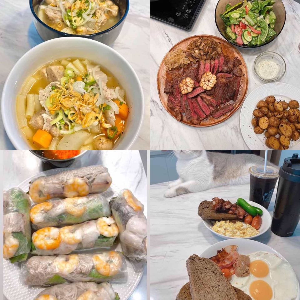 Sống tích cực mùa dịch: Sao Việt trổ tài nấu ăn, chia sẻ thực phẩm ngày cách ly ảnh 1