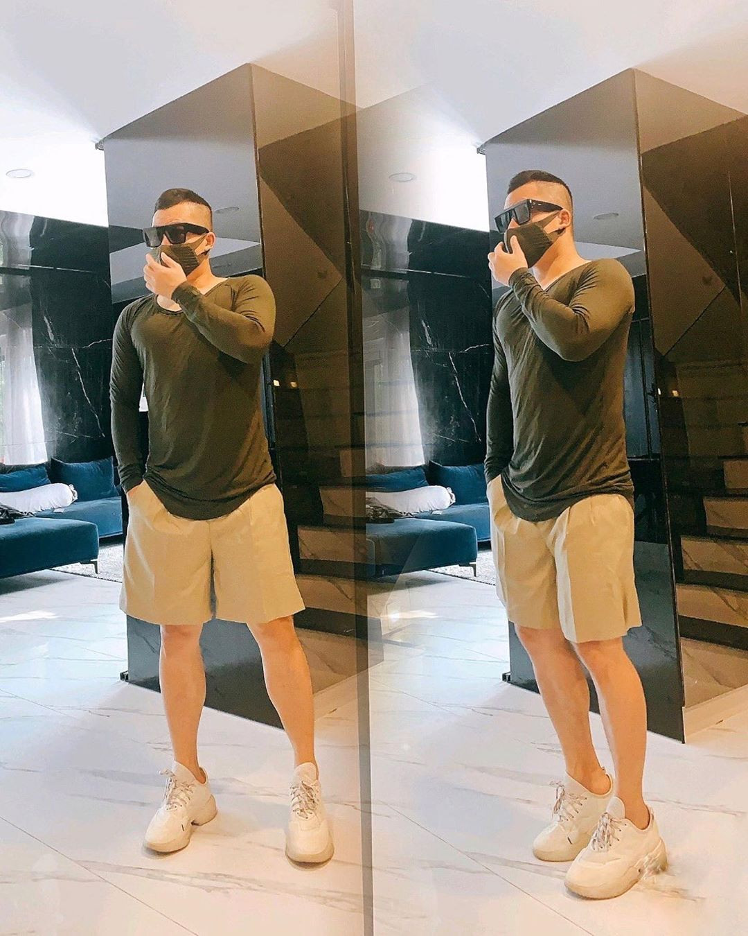 Vũ Khắc Tiệp ở nhà cách ly, quay clip khỏa thân và than 'muốn cafe ngoài đường' ảnh 1