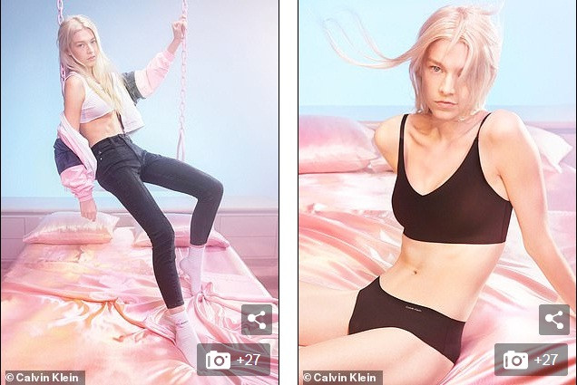 Vắng bà xã, Justin Bieber cùng Kendall Jenner cởi đồ đóng quảng cáo nội y ảnh 17