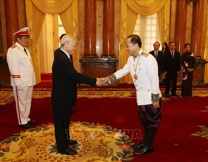 Tổng Bí thư, Chủ tịch nước Nguyễn Phú Trọng tiếp các Đại sứ trình Quốc thư ảnh 3