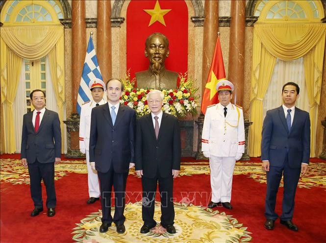 Tổng Bí thư, Chủ tịch nước Nguyễn Phú Trọng tiếp các Đại sứ trình Quốc thư ảnh 6