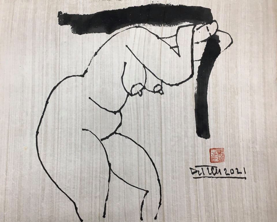 Đàn bà khỏa thân trong tranh Đặng Tiến ảnh 3