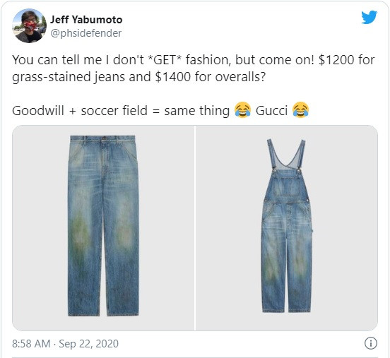 Tham vọng tạo 'sốt' khi ra mắt quần jean phủ rêu giá trên trời, Gucci nhận 'trái đắng' ảnh 3