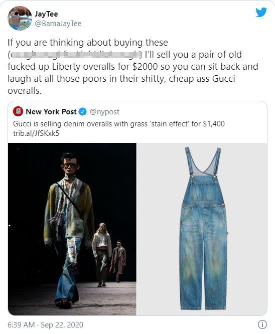 Tham vọng tạo 'sốt' khi ra mắt quần jean phủ rêu giá trên trời, Gucci nhận 'trái đắng' ảnh 5