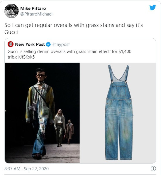 Tham vọng tạo 'sốt' khi ra mắt quần jean phủ rêu giá trên trời, Gucci nhận 'trái đắng' ảnh 4