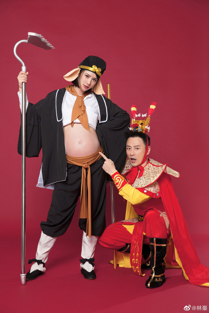 Báo tin vợ sinh, Lâm Phong khoe luôn bộ ảnh bầu ‘Ngộ Không – Bát Giới’ ảnh 3