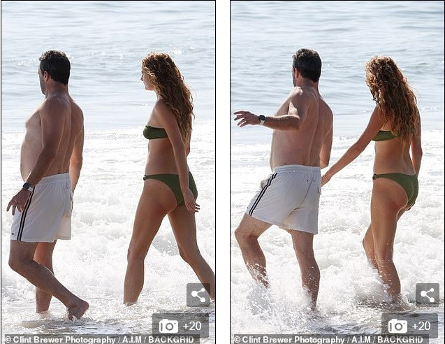 Bạn gái kém 17 tuổi của tài tử ‘Gã điên’ diện bikini bé xíu, thân hình 1m80 nổi bật ảnh 2