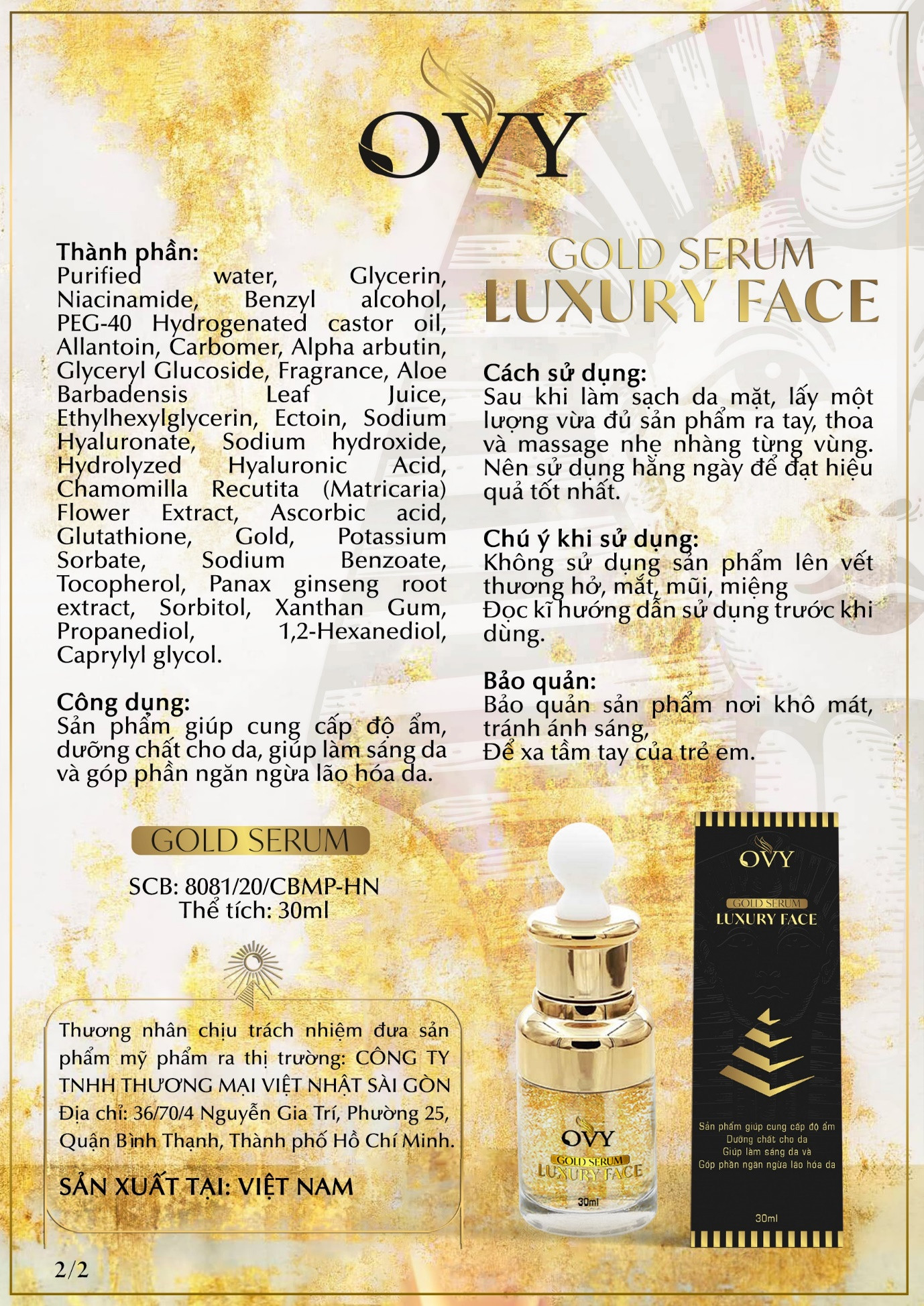 Lão hóa ngược nhờ vào hoạt chất Ectoine trong bộ kem dưỡng cao cấp Ovy Luxury Face ảnh 3