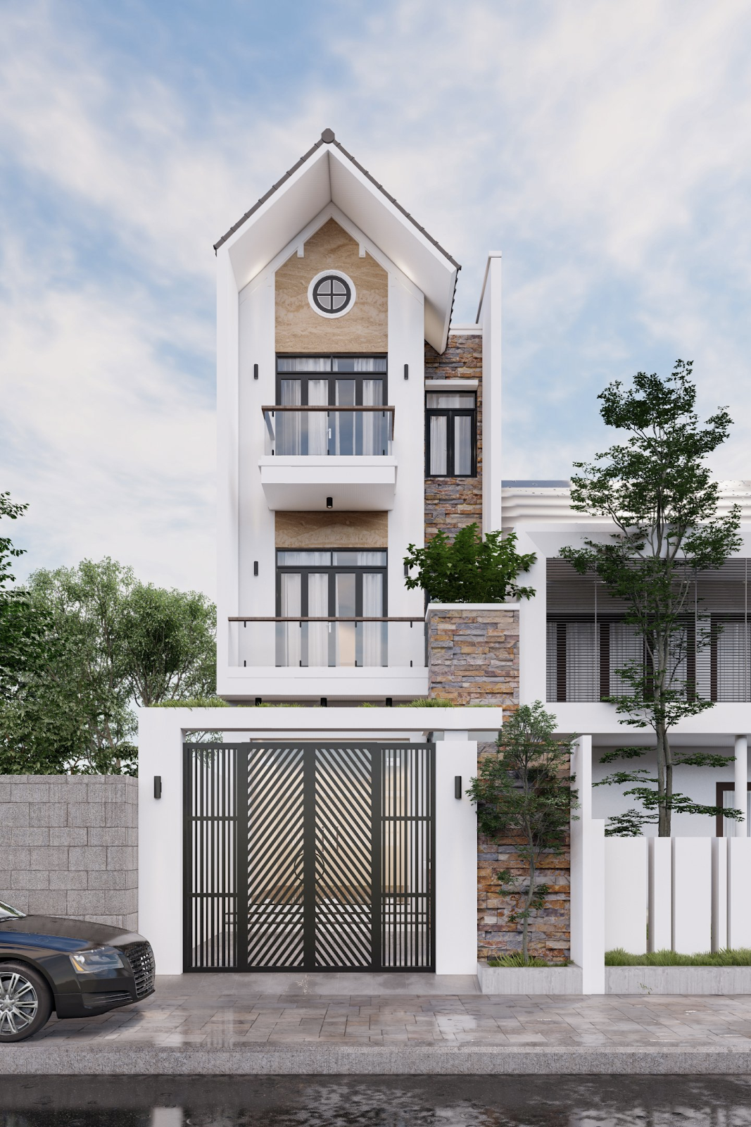 Mẫu thiết kế nhà đẹp theo phong cách hiện đại ảnh 1