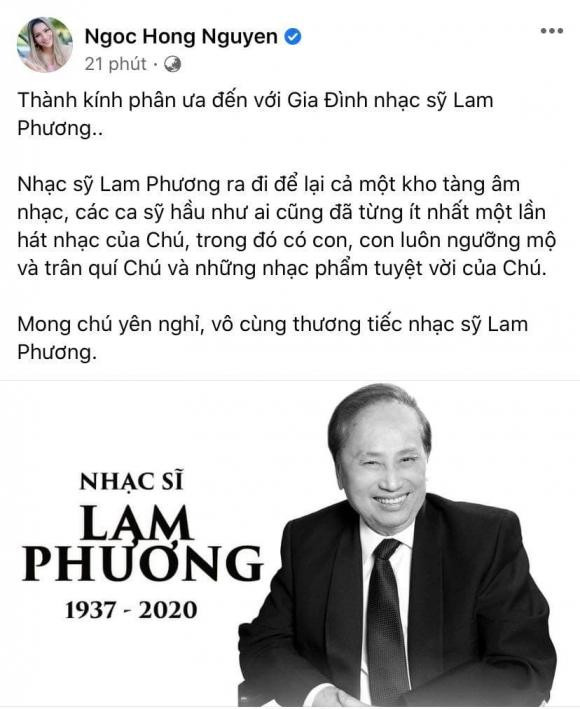 Nghệ sĩ Việt tiếc thương trước sự ra đi của cố nhạc sĩ Lam Phương ảnh 2