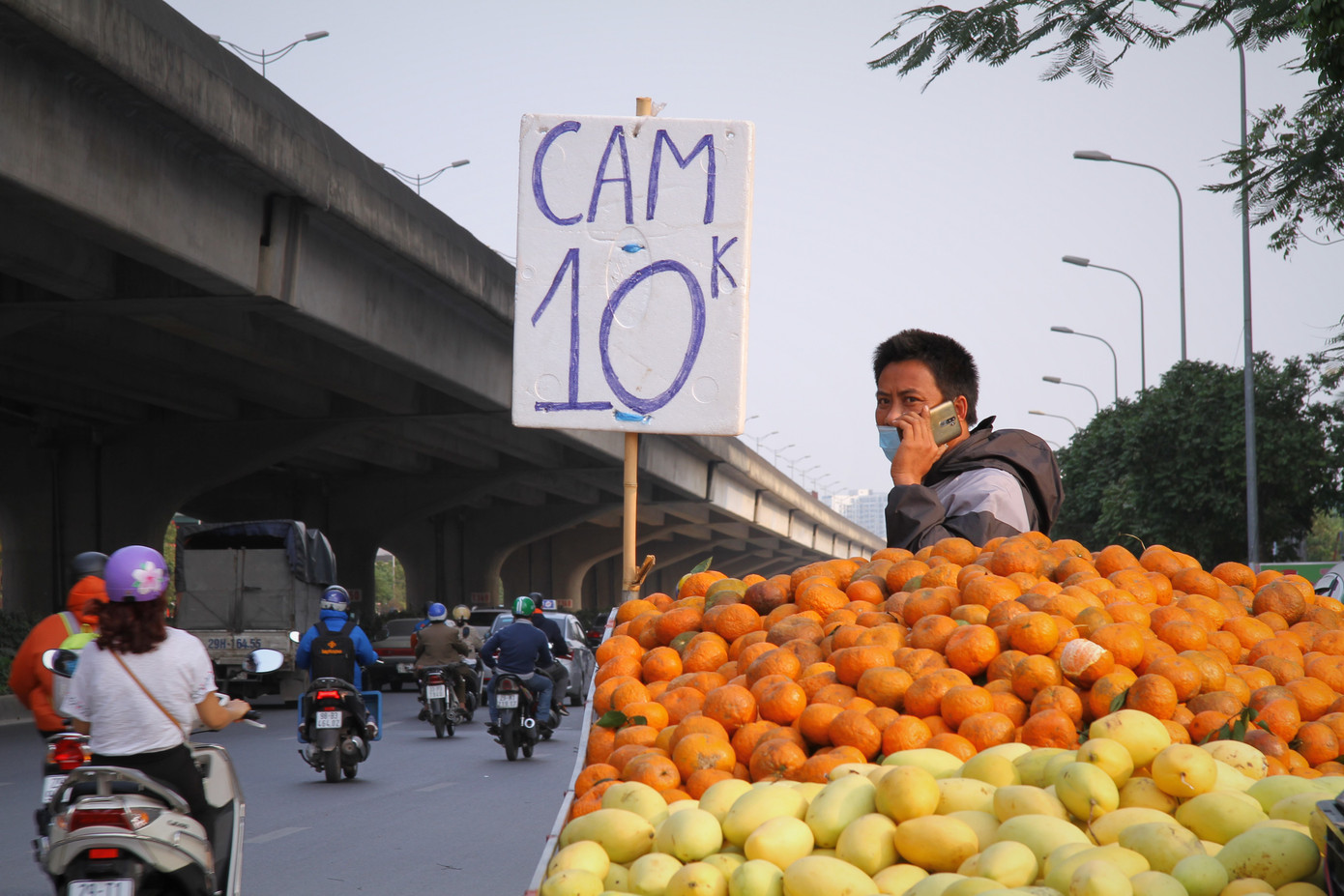 Hoa quả giá rẻ không rõ nguồn gốc bán trên phố Hà Nội vẫn hút khách ảnh 6