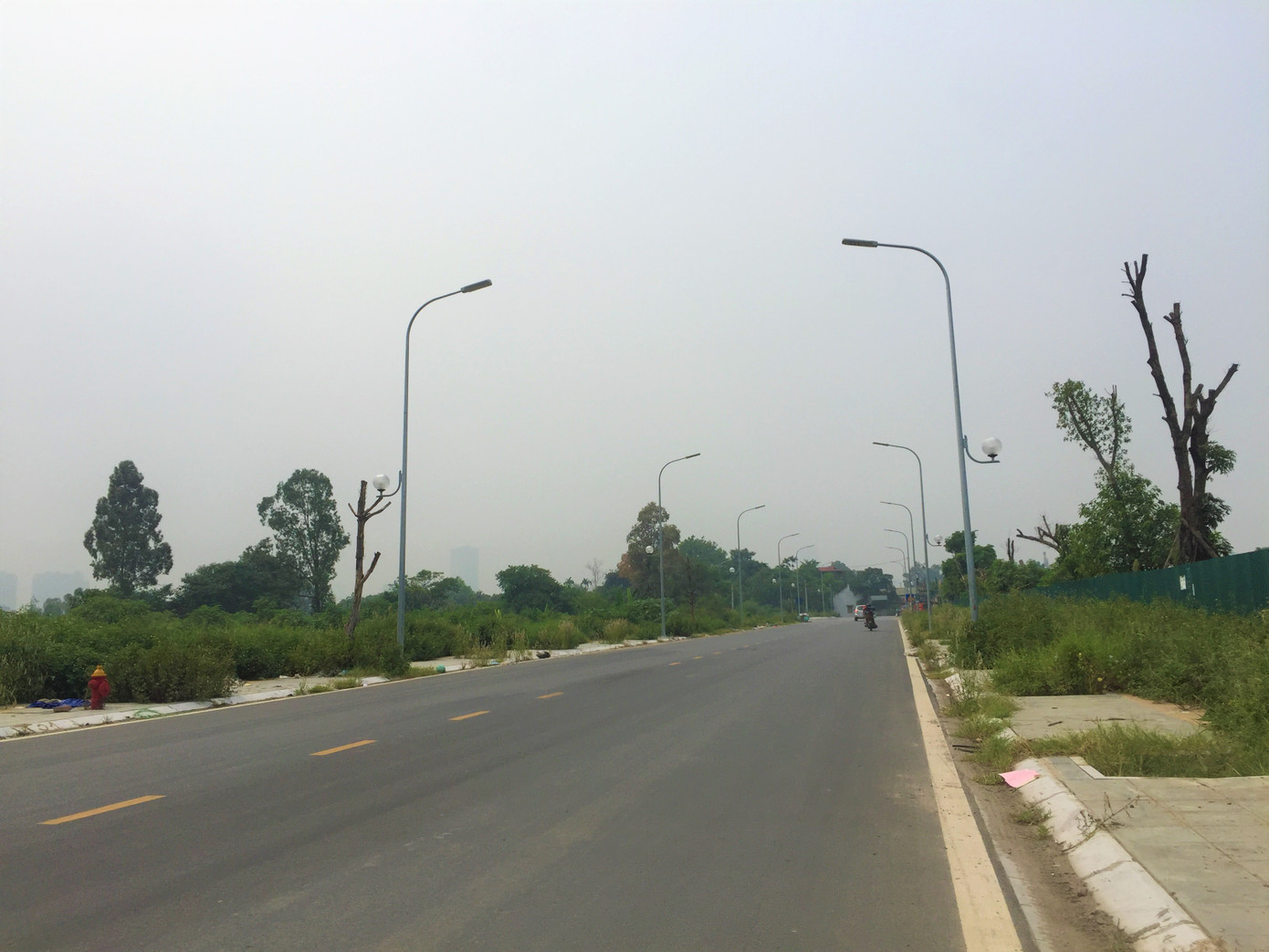 Hố trồng cây trên đường 'trăm tỷ' ở Hà Nội biến thành bãi rác ảnh 1