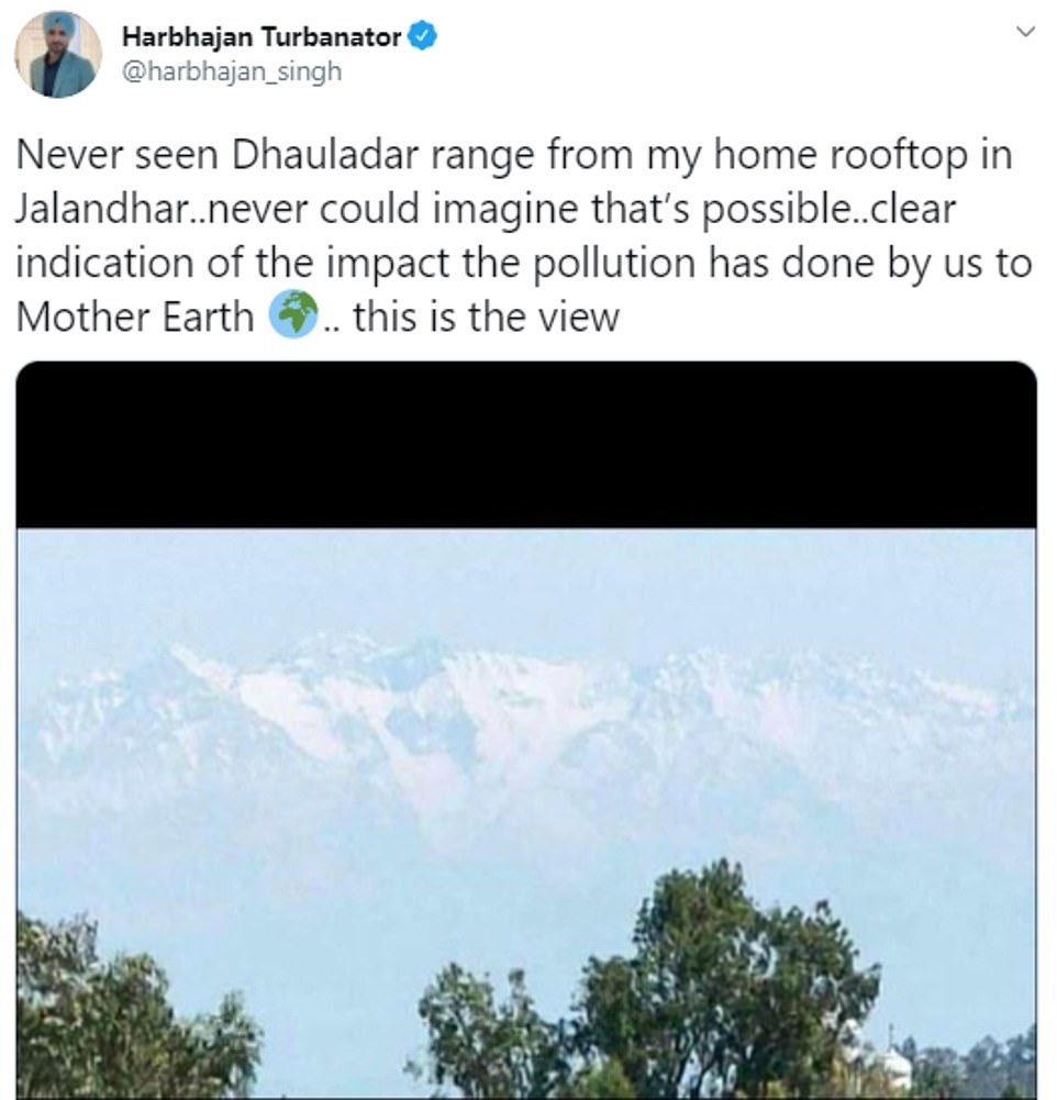 Nhìn thấy dãy Himalaya từ Ấn Độ nhờ phong tỏa chống dịch COVID - 19 ảnh 2