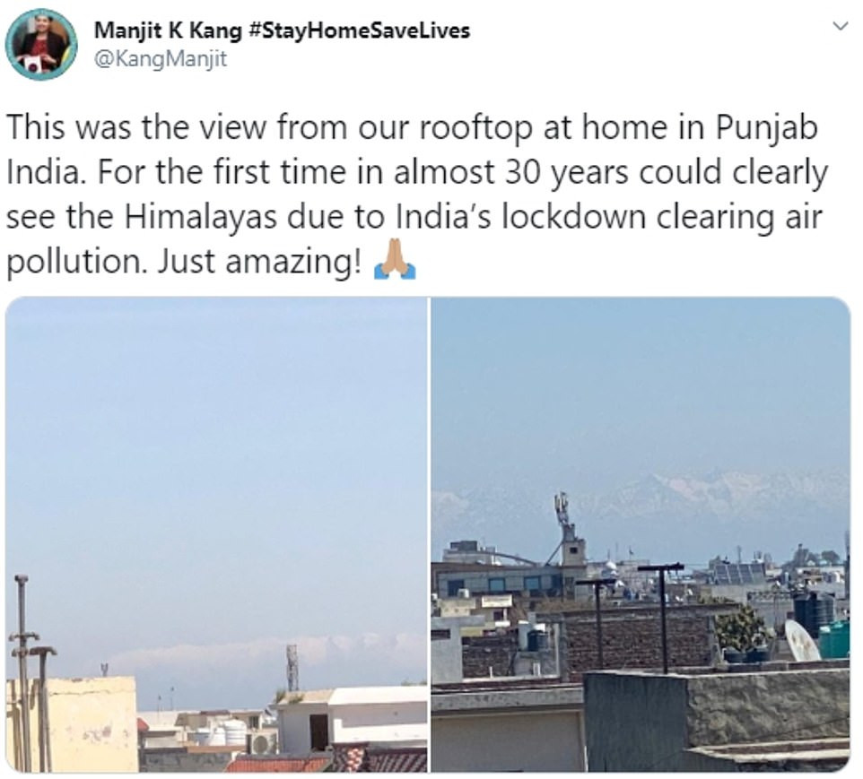 Nhìn thấy dãy Himalaya từ Ấn Độ nhờ phong tỏa chống dịch COVID - 19 ảnh 7