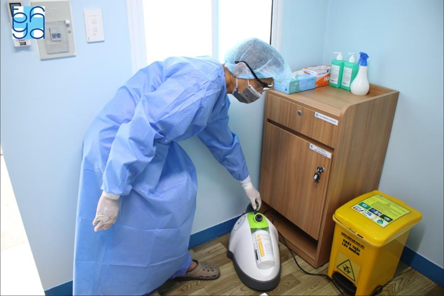 Bệnh viện hiến kế mô hình giảm nguy cơ lây nhiễm bệnh Covid-19 cho nhân viên y tế ảnh 8
