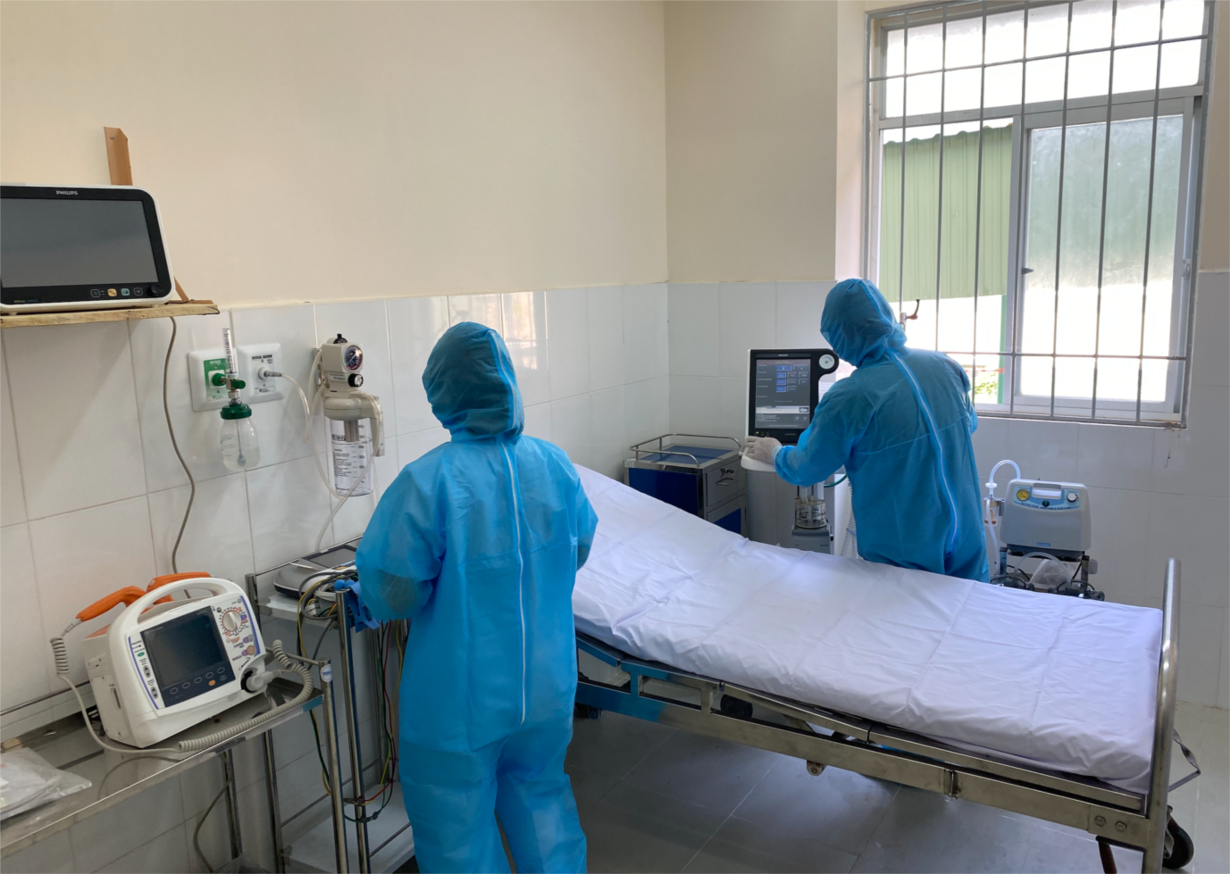 Bệnh viện điều trị Covid-19 tại Cần Giờ vừa hoạt động vừa hoàn thiện theo hướng một bệnh viện chuyên khoa về SARS-CoV-2. Ảnh Sở Y tế TPHCM sẽ đưa Robot khử khuẩn phòng cách ly bệnh nhân mắc Covid-19 ảnh 2