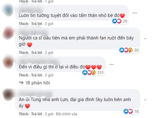 Khán giả vẫn để lại nhiều bình luận tích cực dành cho Sơn Tùng M-TP . Sơn Tùng M-TP lộ rõ nét ưu tư sau nghi vấn “đường ai nấy đi” với Thiều Bảo Trâm ảnh 5
