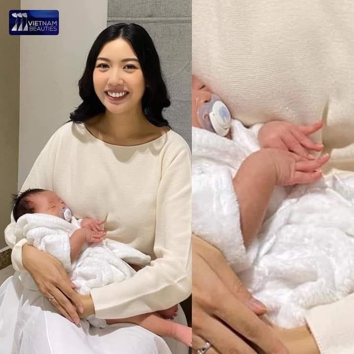 Biểu cảm ban đầu khi mới hạ sinh của nhóc tỳ Nhật Tôn đã khiến khán giả để ý. Nhóc tì nhà sao Việt chiếm spotlight ba mẹ khi lộ diện khiến fan “rụng tim” ảnh 8