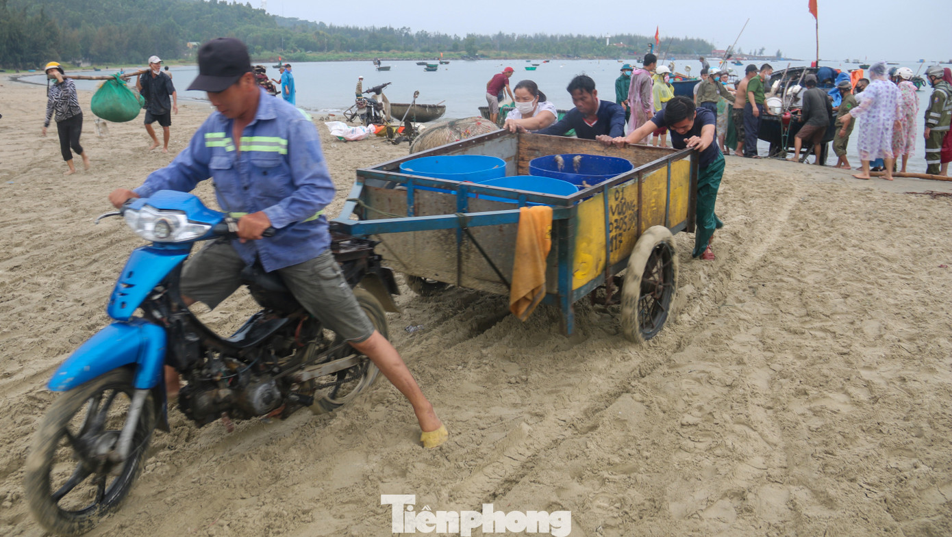 Người dân Đà Nẵng hối hả neo đậu, di dời tàu thuyền chống bão số 5 ảnh 7