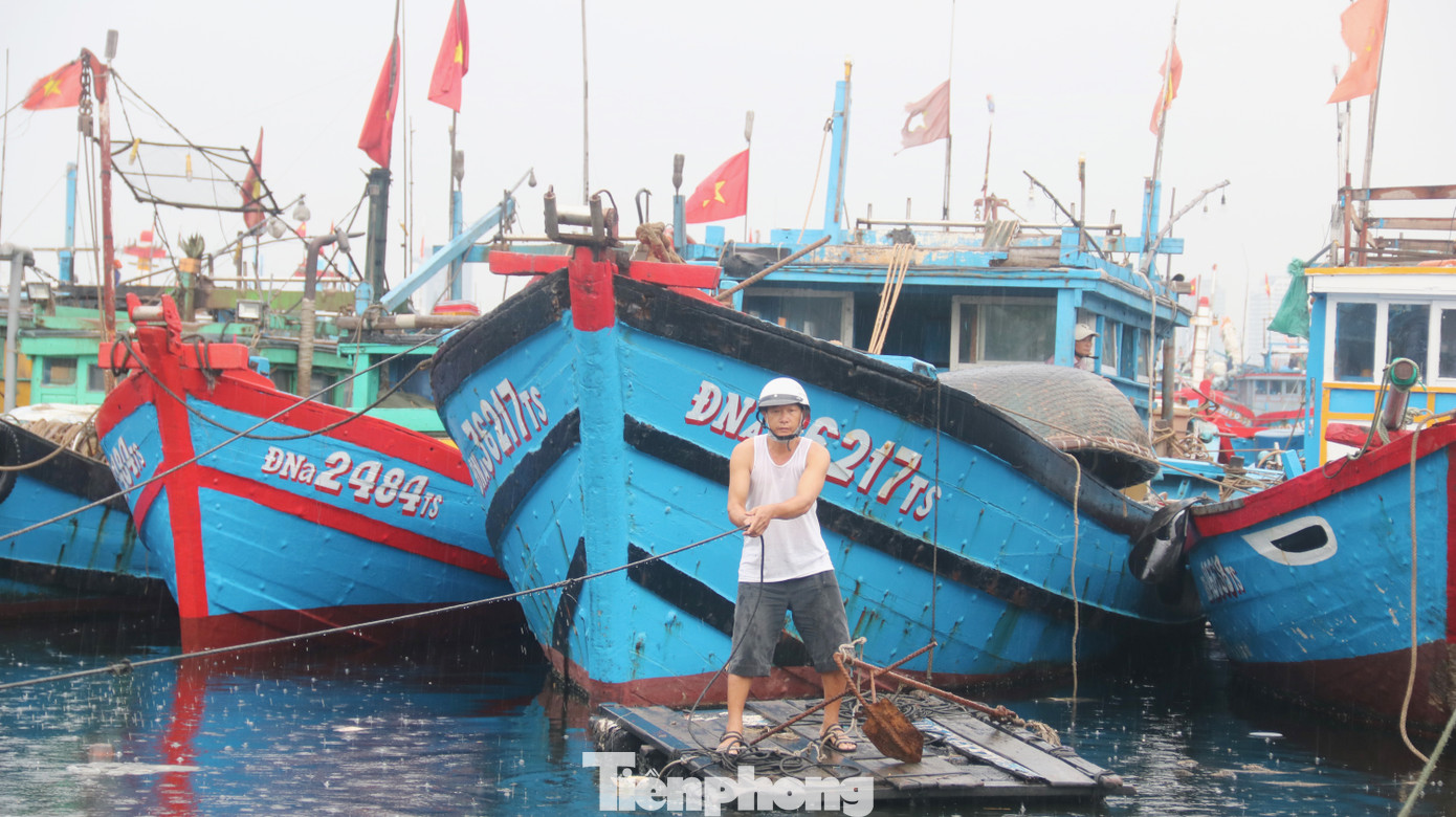 Người dân Đà Nẵng hối hả neo đậu, di dời tàu thuyền chống bão số 5 ảnh 13