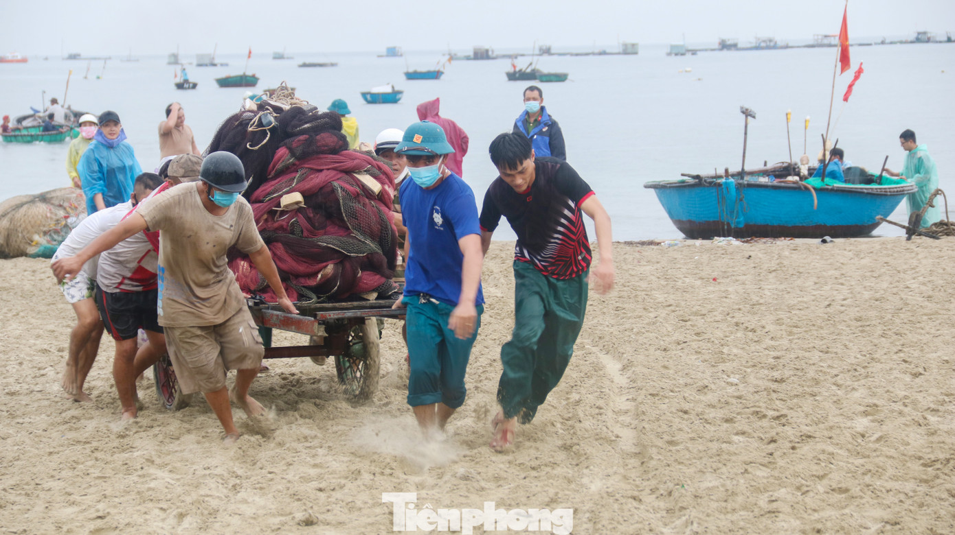 Người dân Đà Nẵng hối hả neo đậu, di dời tàu thuyền chống bão số 5 ảnh 8