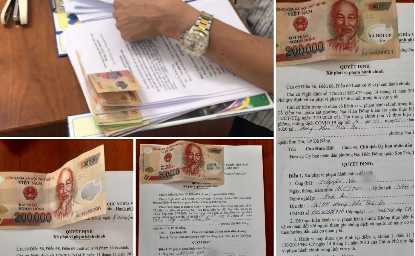 Đà Nẵng xử phạt hơn 450 trường hợp vi phạm quy định về phòng chống COVID-19 ảnh 1