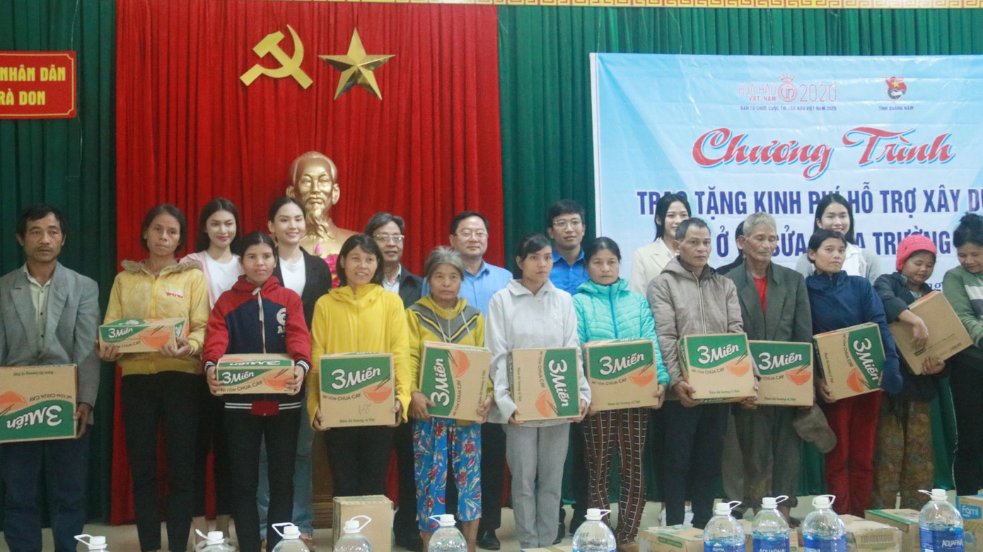 BTC cuộc thi Hoa hậu Việt Nam cùng các người đẹp đến với đồng bào Nam Trà My ảnh 2