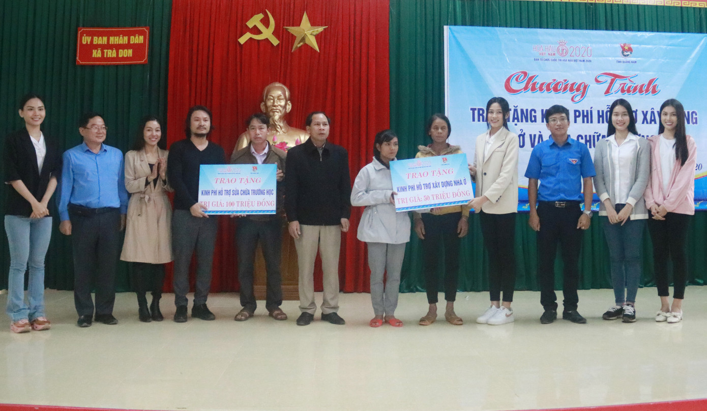 BTC cuộc thi Hoa hậu Việt Nam cùng các người đẹp đến với đồng bào Nam Trà My ảnh 3