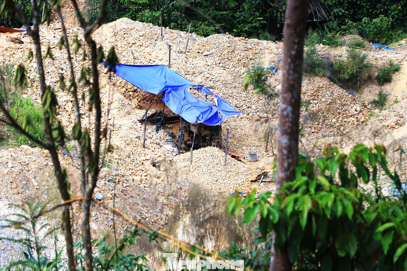 'Đột kích' công trường khai thác vàng trái phép giữa rừng Phước Sơn ảnh 7