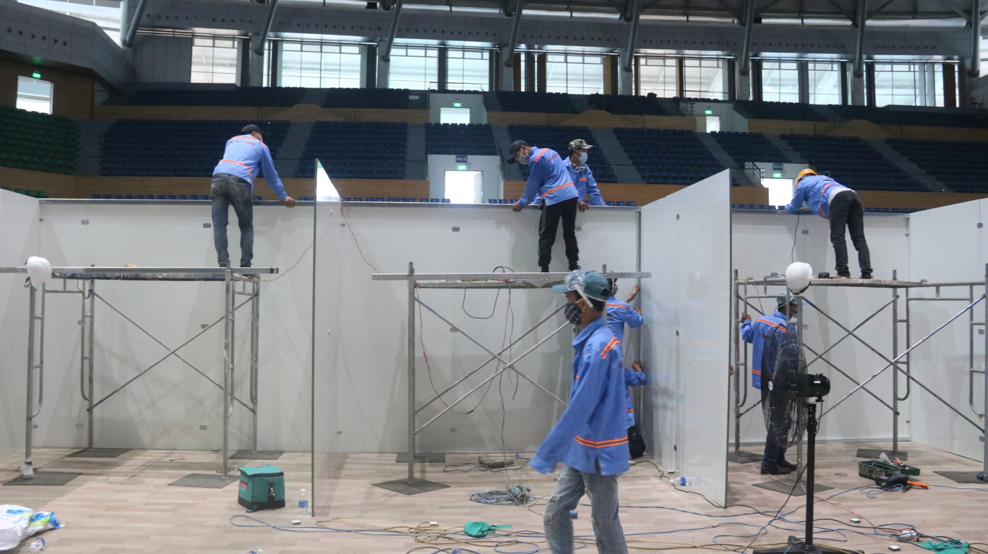 4 ngày ‘biến’ Cung thể thao rộng 94 nghìn m2 thành bệnh viện dã chiến ảnh 10