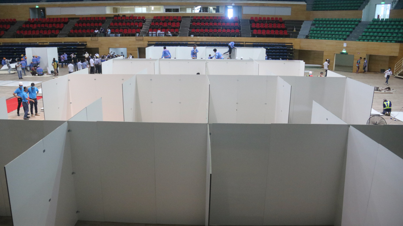 4 ngày ‘biến’ Cung thể thao rộng 94 nghìn m2 thành bệnh viện dã chiến ảnh 6