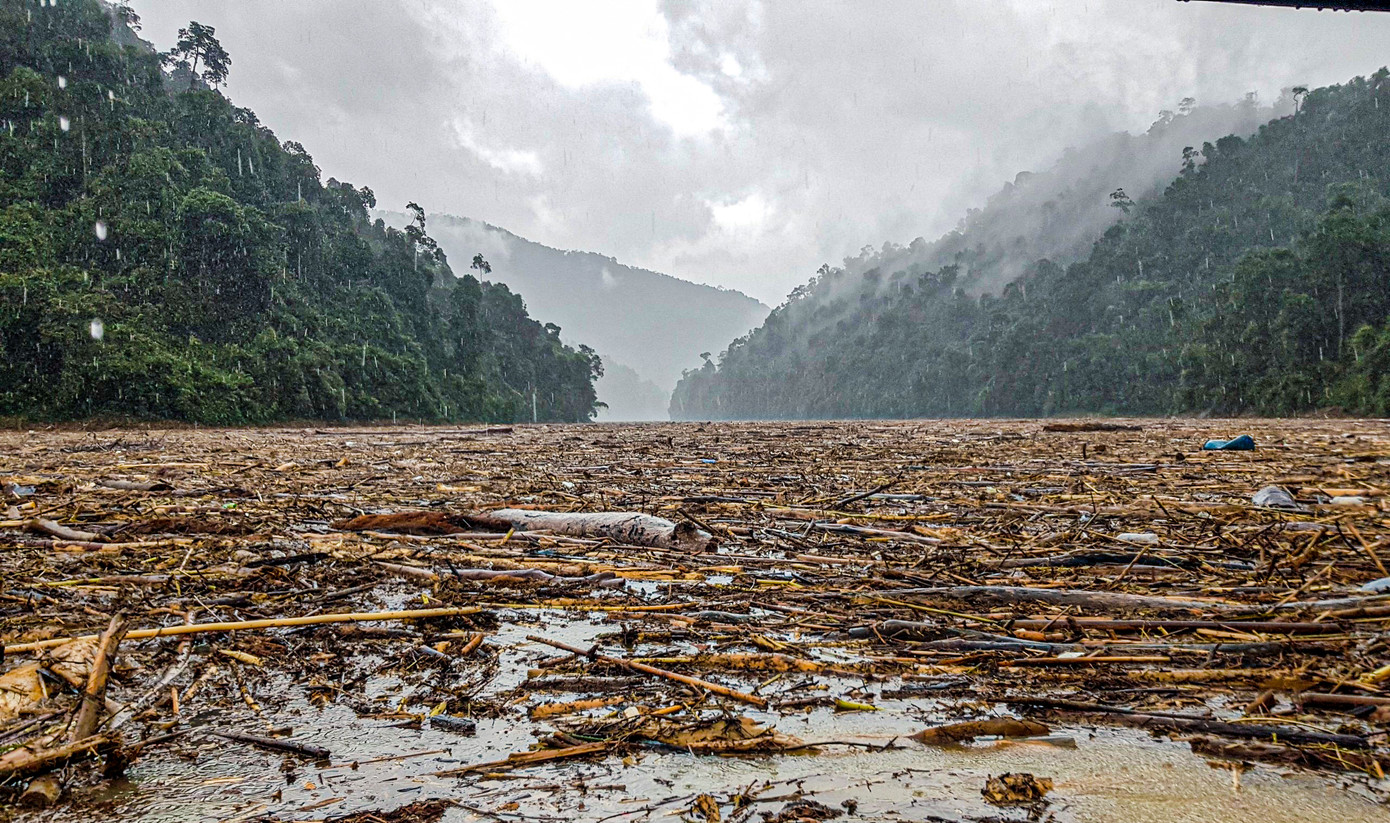 Tìm thi thể nạn nhân vụ sạt lở giữa lòng hồ thuỷ điện dày đặc cây rừng ảnh 9