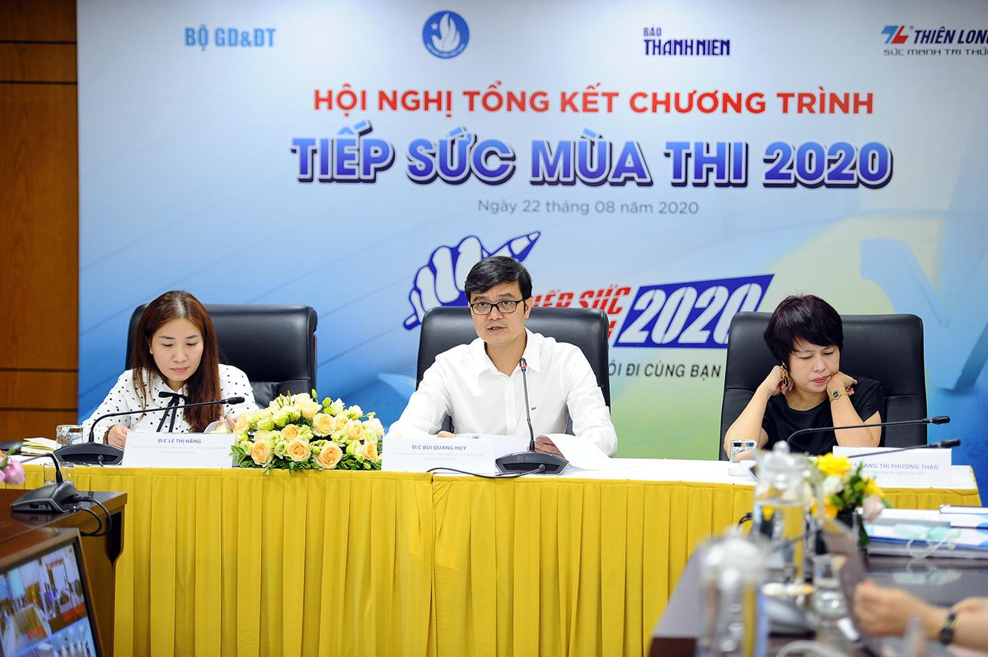 Hội nghị tổng kết chương trình Tiếp sức mùa thi 2020. Ảnh: Dương Triều Huy động 24 tỷ đồng Tiếp sức mùa thi 2020 ảnh 1