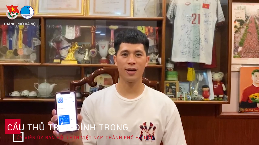 Á hậu Huyền My, cầu thủ Đình Trọng, Duy Mạnh kêu gọi cài đặt ứng dụng Bluezone ảnh 1