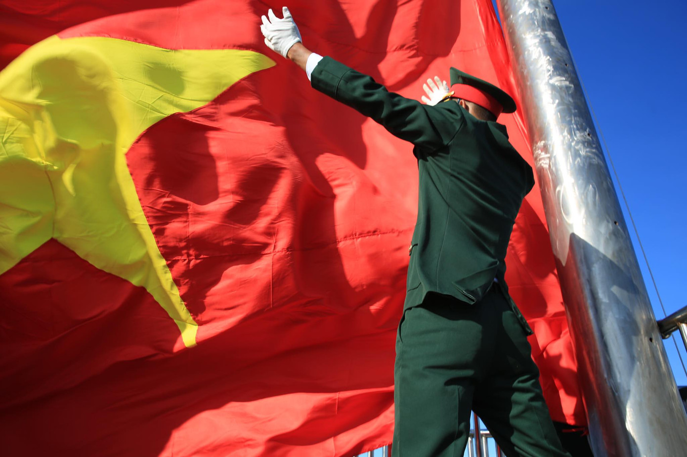 Trang nghiêm Lễ thượng cờ trên đảo Lý Sơn ảnh 12