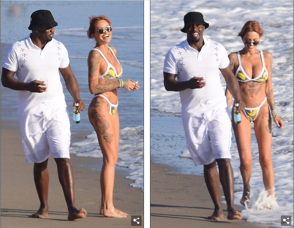 Mỹ nhân Tina Louise hôn đắm đuối ‘trùm’ hip-hop trên bãi biển ảnh 9