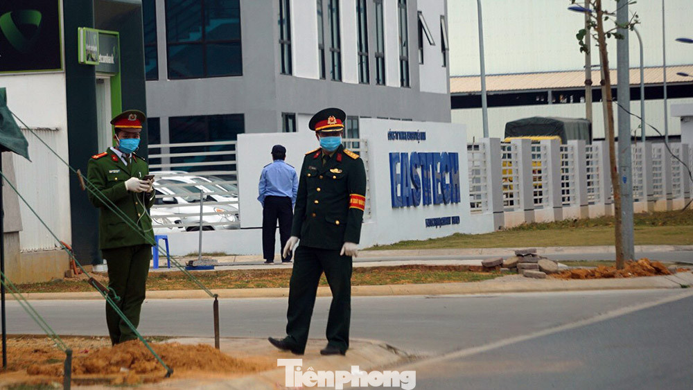 Hình ảnh lực lượng chức năng phong tỏa thành phố Chí Linh ảnh 7