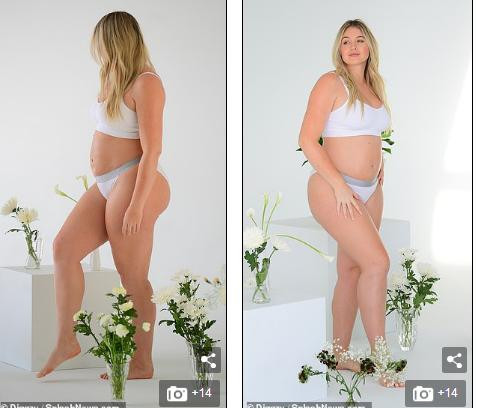 Siêu mẫu ngoại cỡ Iskra Lawrence chụp ảnh gợi cảm với nội y giữa thai kỳ ảnh 8