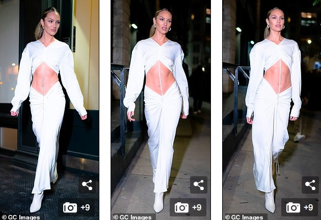 Candice Swanepoel diện mốt không nội y, khoe cơ bụng săn chắc với bộ váy tuyệt đẹp ảnh 4