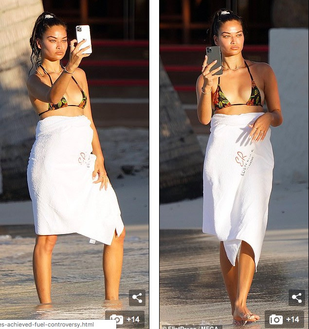 Siêu mẫu Úc Shanina Shaik mặc bikini bé xíu phô dáng nuột nà gợi cảm ảnh 6