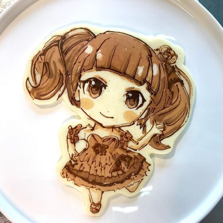 Đầu bếp 51 tuổi sáng tạo bánh kếp… anime ảnh 2