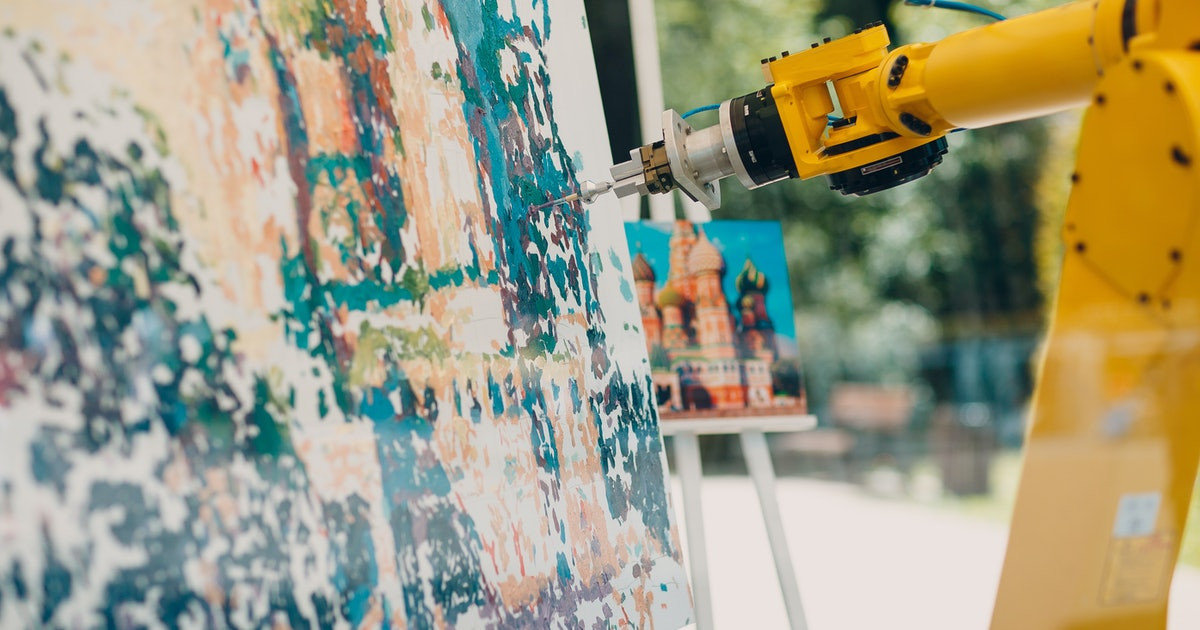 Robot hợp sức… vẽ tranh cùng họa sĩ ảnh 2