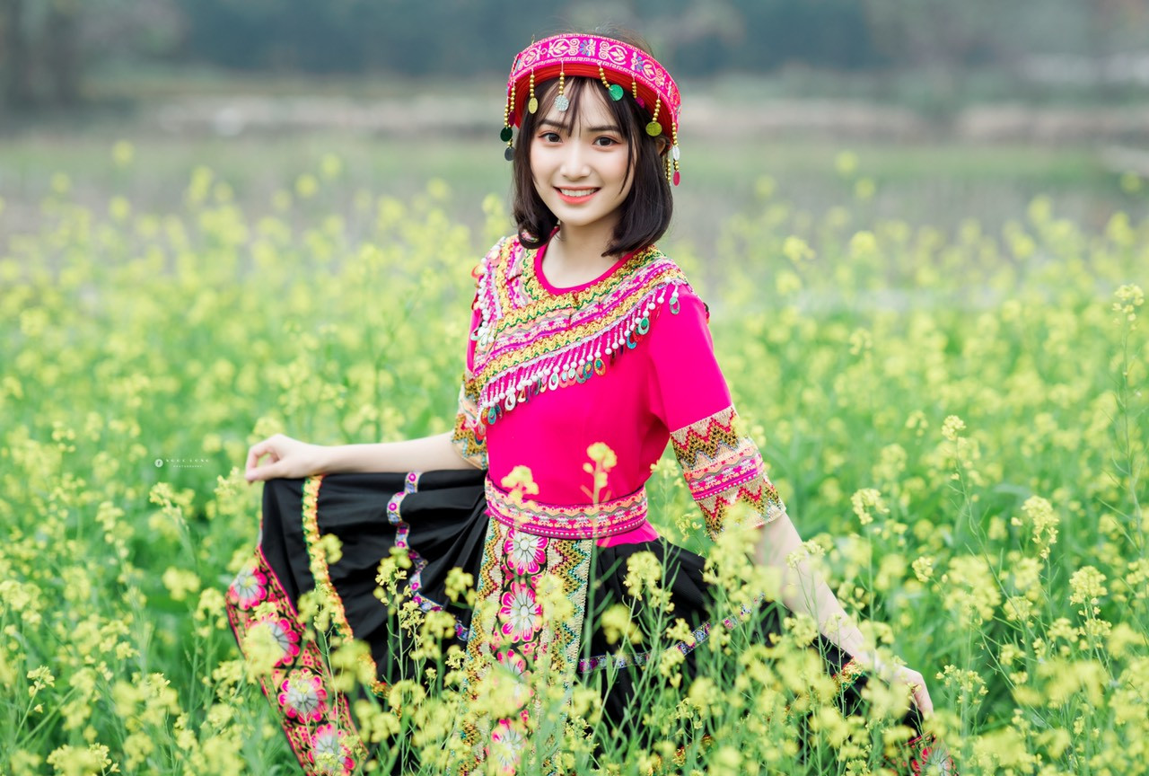 Hot girl Nam Định ‘hóa’ thiếu nữ H’Mông rạng rỡ đón Xuân ảnh 5